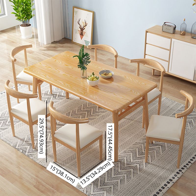 Home Modern Style MDF Dining Furniture Set Rectangle Dining Set with Wood Base Clearhalo 'Dining Room Sets' 'Dining Tables & Seating' 'dining_room_set' 'furn' 'furn_dining_room_set' 'Furniture' 'furniture_dining_room_set' 'Kitchen & Dining Furniture' 'kitchen&dining_furn' 'kitchen' 1200x1200_399fa2e3-3d21-4386-92ae-8e489deacaa6