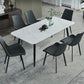 Rectangular Sintered Stone Dining Table Modern Furniture with 4 Legs in Matte Finish Clearhalo 'Dining Tables & Seating' 'Dining Tables' 'dining_table' 'furn' 'furn_dining_table' 'Furniture' 'furniture_dining_table' 'Kitchen & Dining Furniture' 'kitchen' 'kitchen_dining_table' 1200x1200_399fa4be-eb2b-409d-b338-e981adffb2de