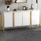 Glam Style Server Sintered Stone Sideboard with Door for Dining Room Clearhalo 'buffet_sideboard' 'Buffets & Sideboards' 'furn' 'furn_buffet_sideboard' 'Furniture' 'Kitchen & Dining Furniture' 1200x1200_39a607a1-59a9-4a74-a7ef-8d63178eb4ff