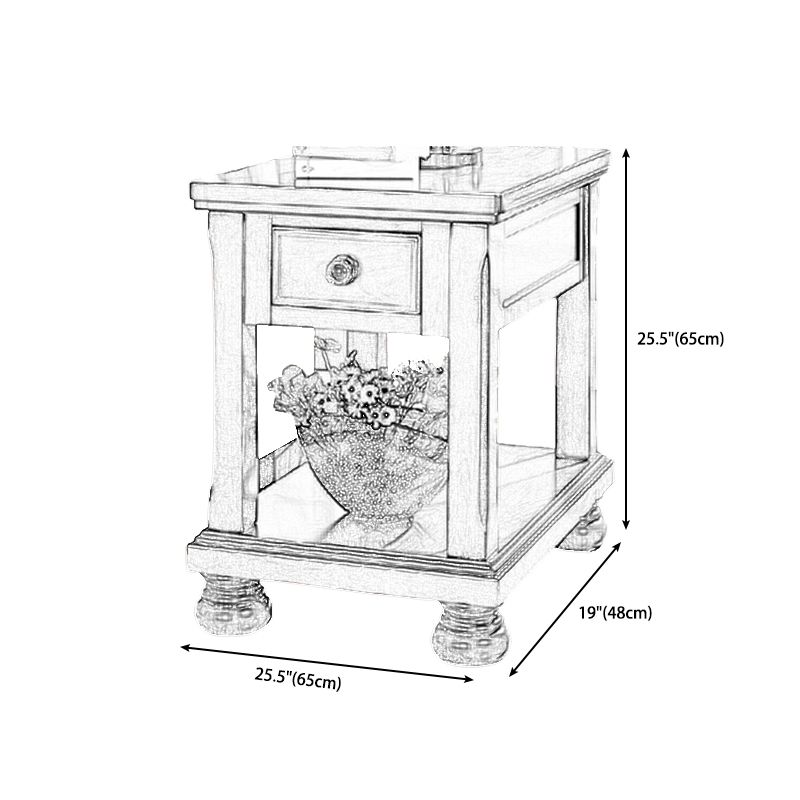 Traditional Ashwood Side End Table Lacquered Sofa End Table for Living Room Clearhalo 'Coffee & Accent Tables' 'End & Side Tables' 'end_side_table' 'end_side_tables' 'furn' 'furn_end_side_tables' 'Furniture' 'furniture_end_side_table' 'Living Room Furniture' 1200x1200_39a775ec-811a-4bf1-bf17-9ac37bd8bca1
