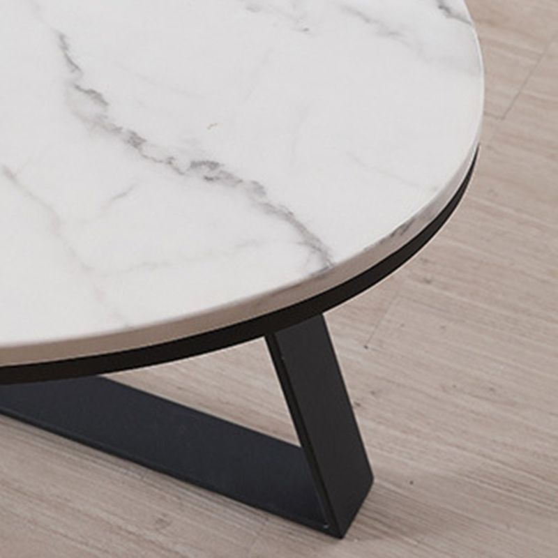 Marble Oval Coffee Table Metal Frame Abstract Cocktail Table Clearhalo 'Coffee & Accent Tables' 'Coffee Tables' 'coffee_tables' 'furn' 'furn_coffee_tables' 'Furniture' 'Living Room Furniture' 1200x1200_39a84a57-2f74-43de-9ed8-0c4f9d6e3d12