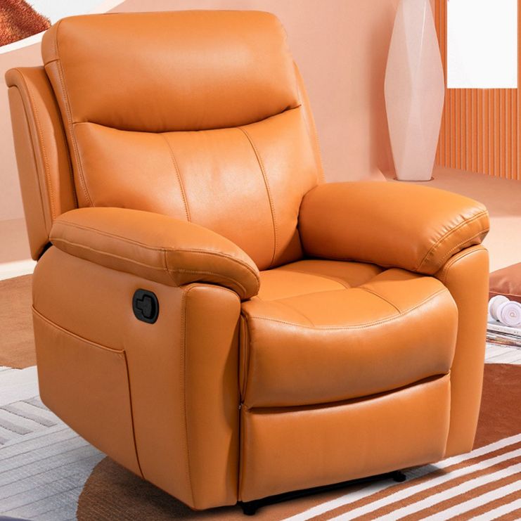 Silla reclinable de reposapiés de balancín giratorio con otomano