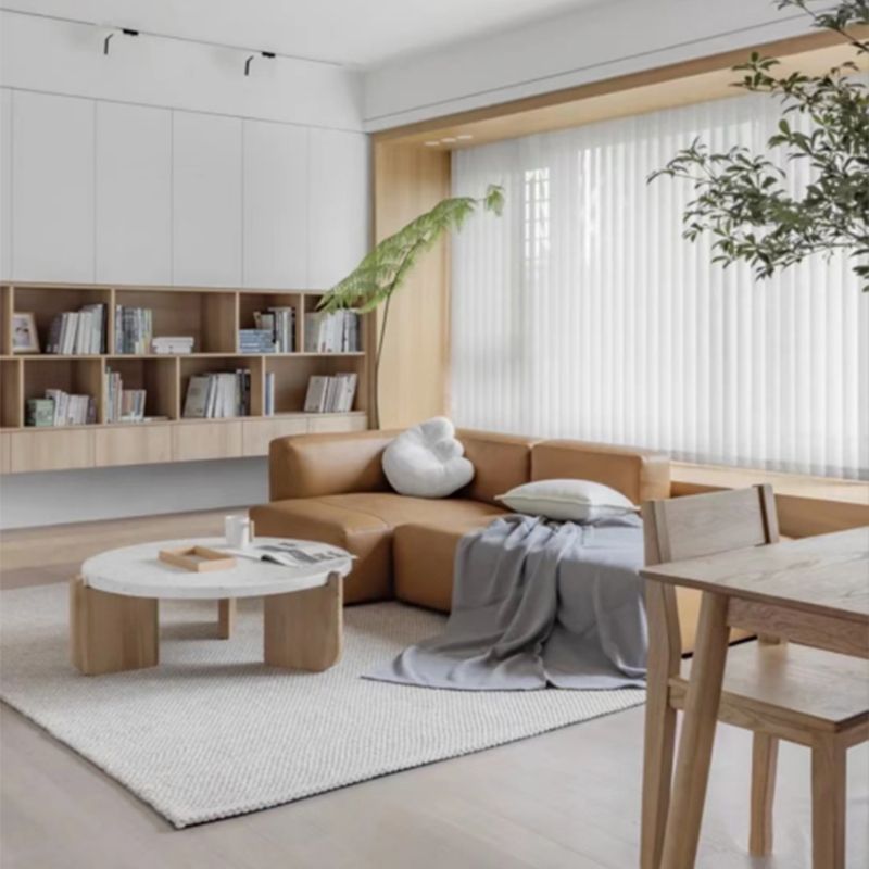 Round Terrazzo 1 Single Coffee Table Modern Style Wooden 3 Legs Cocktail Table Clearhalo 'Coffee & Accent Tables' 'Coffee Tables' 'coffee_tables' 'furn' 'furn_coffee_tables' 'Furniture' 'Living Room Furniture' 1200x1200_39a99687-085d-4288-a6a3-70ea0a205b75