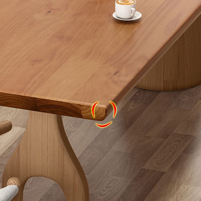 Modern Pine Wood Table for Restaurant Rectangle Dining Table with 3 Legs Clearhalo 'Dining Tables & Seating' 'Dining Tables' 'dining_table' 'furn' 'furn_dining_table' 'Furniture' 'furniture_dining_table' 'Kitchen & Dining Furniture' 'kitchen' 'kitchen_dining_table' 1200x1200_39aa13e3-c1b5-456c-ade2-dfc57ee6e0c9