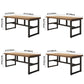 Industrial Rectangle Dining Table Pine Solid Wood Table with Black Trestle Base for Home Use Clearhalo ' dining_table' 'Dining Tables & Seating' 'Dining Tables' 'furn' 'furn_dining_table' 'Furniture' 'furniture_dining_table' 'Kitchen & Dining Furniture' 'kitchen&dining_furn' 'kitchen' 'kitchen_dining_table' 1200x1200_39abef10-4f96-4f20-8940-adb97f8861c5