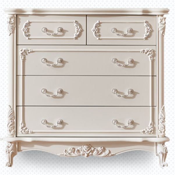 Server a buffet bianco moderno in legno ingegnerizzato per sala da pranzo