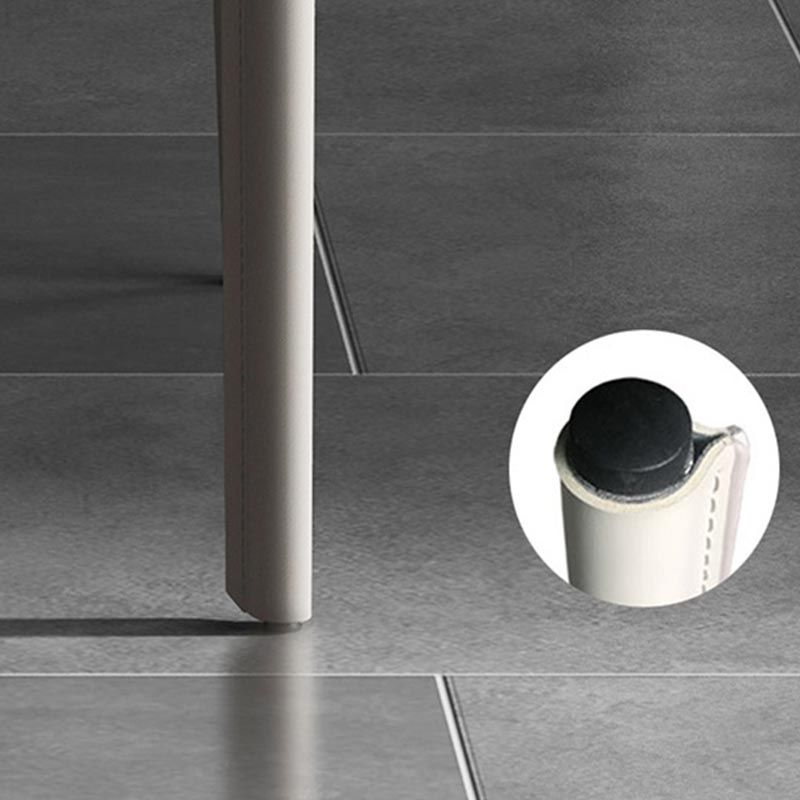 Sedia da pranzo con laterale in pelle contemporanea sedia a braccia da pranzo per sala da pranzo