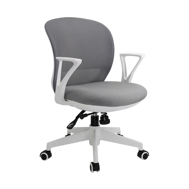 Contemporary Arm Chair Fixed Arms Adjustable Seat Height Swivel Conference Chair Clearhalo 'furn' 'furn_office_chair' 'Furniture' 'Office Chairs' 'Office Furniture' 'office_chair' 1200x1200_39acf7dd-58a8-4b15-a0aa-12039c917291