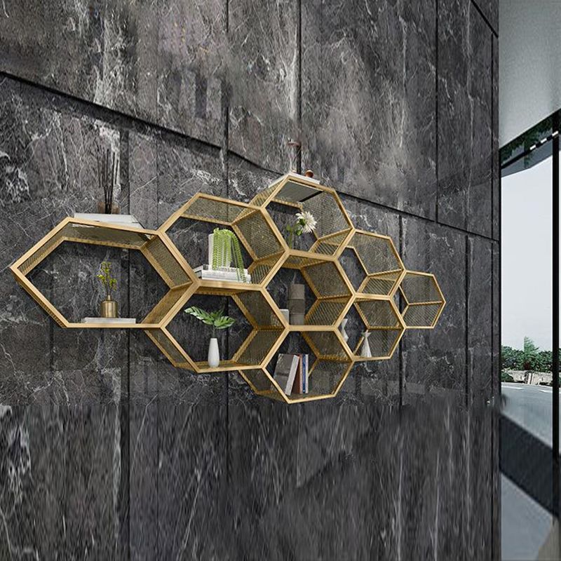 Contemporary 9.8" W Metal Book Shelf Floating Shelf Bookcase for Study Room Clearhalo 'Bookcases' 'furn' 'furn_bookcases' 'Furniture' 'Office Furniture' 1200x1200_39ad5cfd-2446-4f61-8734-846ab5ace4d4