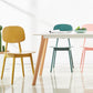 Scandinavian Plastic Dining Side Chair Open Back Armless Dining Chairs