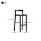 Tabourets de bar en bois massif de style créateur tabouret de bar empilable avec dossier