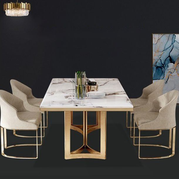 Modern 1/2/5/7 Pieces Dining Set Marble Rectangle Dining Furniture Set /Separate Items Clearhalo 'Dining Room Sets' 'Dining Tables & Seating' 'dining_room_set' 'furn' 'furn_dining_room_set' 'Furniture' 'furniture_dining_room_set' 'Kitchen & Dining Furniture' 'kitchen&dining_furn' 'kitchen' 1200x1200_39b180e6-724e-47dc-a0e5-ef252f4d118c