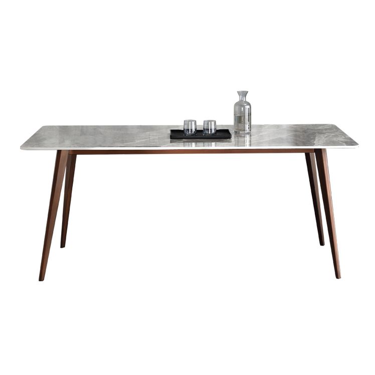 Mid-Century Modern Sintered Stone Table 4 Legs Rectangle Table for Home Clearhalo ' dining_table' 'Dining Tables & Seating' 'Dining Tables' 'furn' 'furn_dining_table' 'Furniture' 'furniture_dining_table' 'Kitchen & Dining Furniture' 'kitchen&dining_furn' 'kitchen' 'kitchen_dining_table' 1200x1200_39b1a76e-7a7d-4987-ae2a-30c9c35832ec