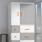 Hinged Wardrobe Cabinet with Legs Plastic Wardrobe Closet for Home