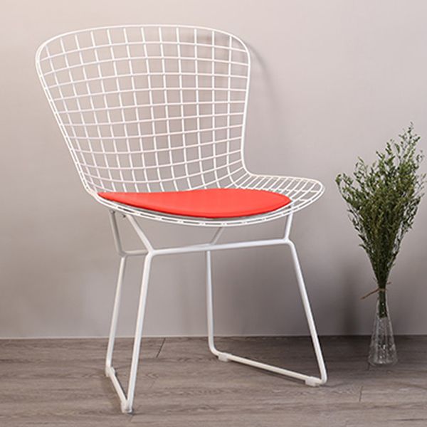 Contemporary Metal Dining Armless Chairs Open Back Dining Side Chair for Home Use Clearhalo ' kitchen&dining_furn' 'Dining Chairs' 'Dining Tables & Seating' 'dining_chair' 'furn' 'furn_dining_chair' 'Furniture' 'furniture_dining_chair' 'Kitchen & Dining Furniture' 'kitchen' 1200x1200_39b4327a-8175-4c31-b12d-052ff9a69bb6