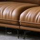 Coussins de salon en cuir authentique moderne