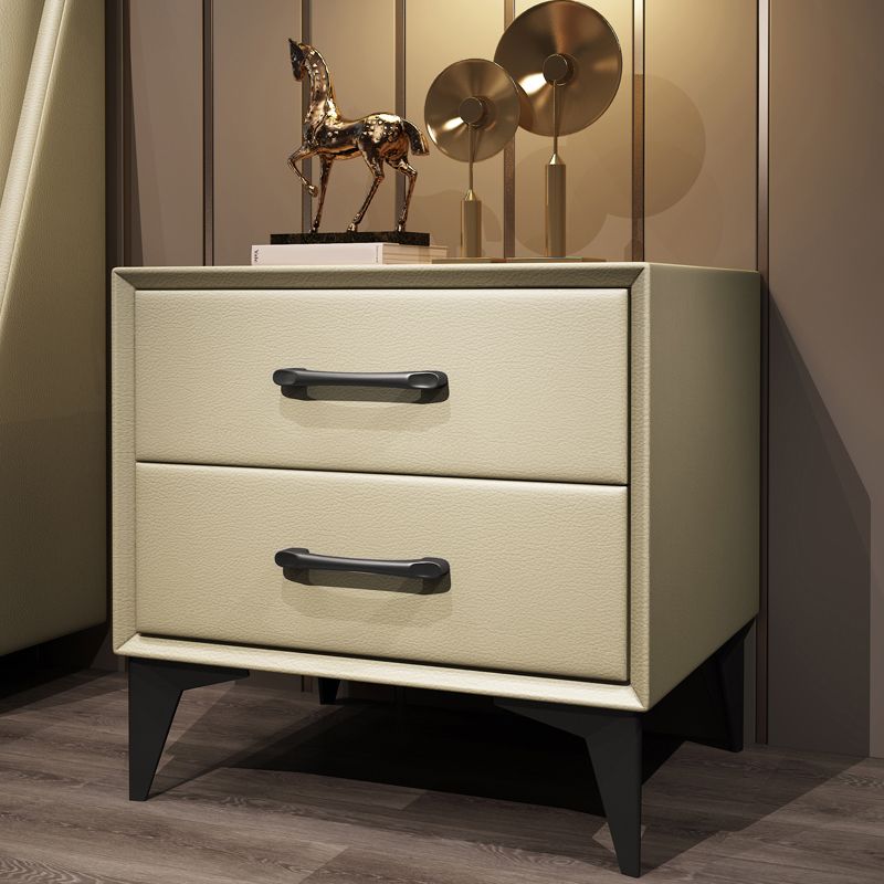 Contemporary Wooden Drawer Storage Bed Nightstand for Bedroom