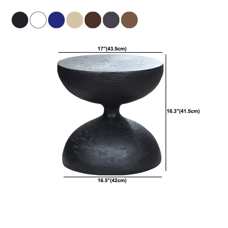 Round Old Solid Wood Table with Pedestal Base Design French Country Style Side Table Clearhalo 'Coffee & Accent Tables' 'End & Side Tables' 'end_side_tables' 'furn' 'furn_end_side_tables' 'Furniture' 'Living Room Furniture' 1200x1200_39b8a081-cf1a-48ae-9aec-a863f2fbc6e5