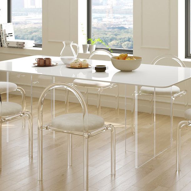 Modern 1/7 Pieces Dining Set Rectangle Stone Dining Table for Kitchen Clearhalo 'Dining Room Sets' 'Dining Tables & Seating' 'dining_room_set' 'furn' 'furn_dining_room_set' 'Furniture' 'furniture_dining_room_set' 'Kitchen & Dining Furniture' 1200x1200_39b9d95d-699f-4f0b-9bb0-00f2434366bf