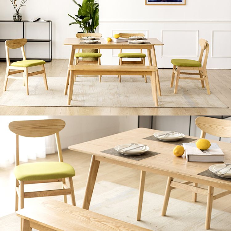 Wood Scandinavian Dining Chair Open Back Armless Dining Chairs for Home Use Clearhalo ' kitchen&dining_furn' 'Dining Chairs' 'Dining Tables & Seating' 'dining_chair' 'Furniture' 'furniture_dining_chair' 'Kitchen & Dining Furniture' 'kitchen' 1200x1200_39bb941d-2629-4846-bec1-33f62d49b765