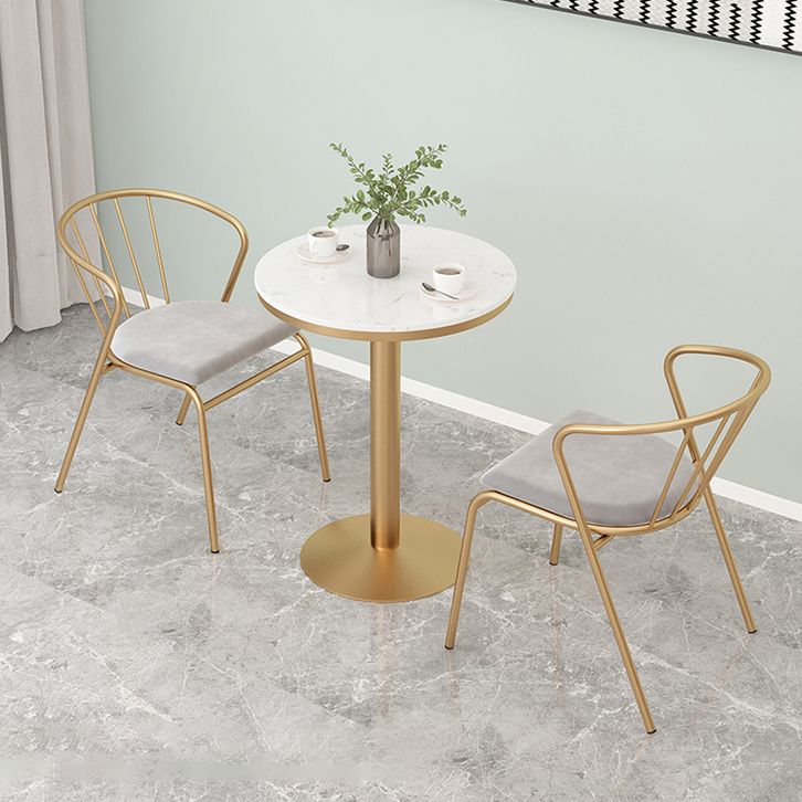 Metal Traditional Luxury Round Table White Stone Top Table with Pedestal Base Clearhalo 'Dining Tables & Seating' 'Dining Tables' 'dining_table' 'furn' 'furn_dining_table' 'Furniture' 'Kitchen & Dining Furniture' 1200x1200_39bbc94f-92ba-41f4-9be4-c39951ea4446