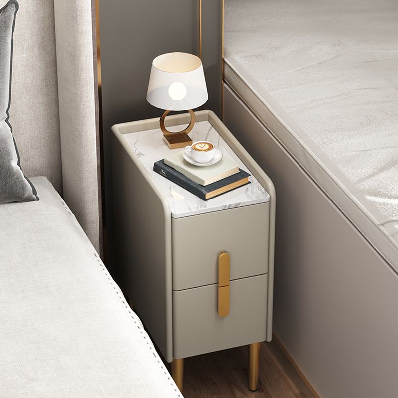2 Drawers Glam Pine Accent Table Nightstand 20" Tall with Legs Clearhalo 'Bedroom Furniture' 'furn' 'furn_night_stand' 'Furniture' 'night_stand' 'Nightstands' 1200x1200_39bcb7bb-ed7a-4ace-838d-44cb39343363