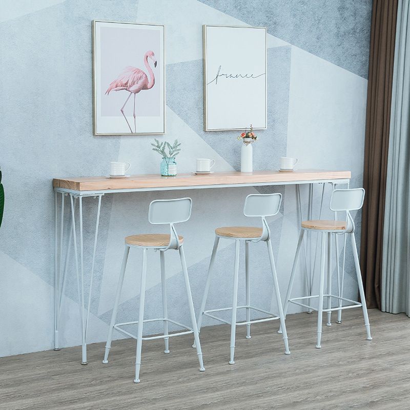 Natural Solid Wood Bar Table Modern Dining Table for Kitchen Living Room Clearhalo 'Bar Furniture' 'Bar Tables' 'bar_tables' 'furn' 'furn_bar_tables' 'Furniture' 'Kitchen & Dining Furniture' 1200x1200_39bda9b7-eb8e-4761-a375-a89c7e763809