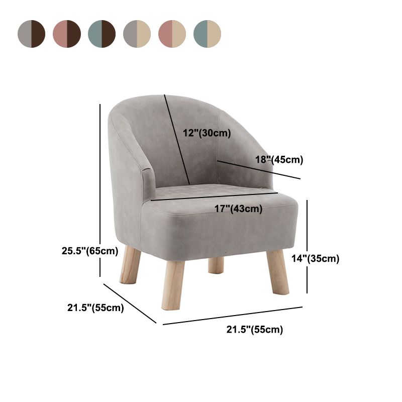 Faux Leather Chair Barrel Chair Solid Wood Frame Chair for Living Room Clearhalo 'Accent Chairs' 'accent_chairs' 'Chairs & Seating' 'furn' 'furn_accent_chairs' 'Furniture' 'furniture_accent_chairs' 'Living Room Furniture' 1200x1200_39bdcc3e-6e48-4a7a-bb46-29e1c19f2d4a