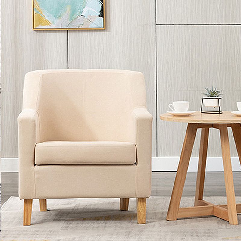 Chaise de bras synthétique 27,55 "L x 24,40" W x 31,49 "H fauteuil accent pour le salon