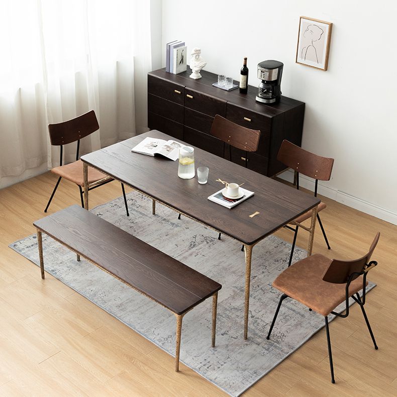 Rectangle Oak Solid Wood Furniture Luxury Style Dining Room Collection Clearhalo 'Dining Tables & Seating' 'Dining Tables' 'dining_table' 'furn' 'furn_dining_table' 'Furniture' 'furniture_dining_table' 'Kitchen & Dining Furniture' 'kitchen' 'kitchen_dining_table' 1200x1200_39c14e6a-9348-4376-a191-f06617604208