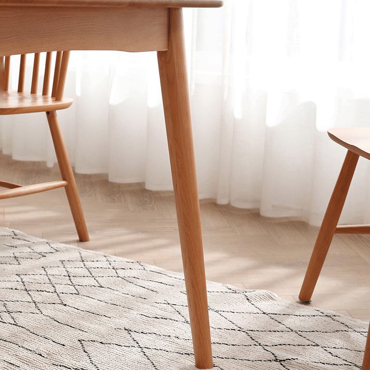 Modern Style 4 Legs Dining Table Solid Wood Dining Room Collection for Indoor Clearhalo ' dining_table' 'Dining Tables & Seating' 'Dining Tables' 'furn' 'furn_dining_table' 'Furniture' 'furniture_dining_table' 'Kitchen & Dining Furniture' 'kitchen&dining_furn' 'kitchen' 'kitchen_dining_table' 1200x1200_39c2e27b-425c-4370-8f3a-aa65b7c4d649