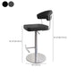 Leather Bar Stool Adjustable Backrest Counter Stool for Bristol With Cushion Clearhalo 'Bar Furniture' 'Bar Stools' 'bar_stools' 'furn' 'furn_bar_stools' 'Furniture' 'Kitchen & Dining Furniture' 1200x1200_39c3052b-4592-4fe6-960a-6194e19236e0