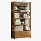 Modern Bamboo Bookcase Standard 11-inch Wide Home Book Shelf