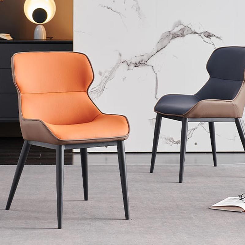 Sedia da pranzo in pelle sedia da pranzo contemporanea