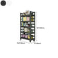 Open Bookshelf Modern Metal Home Study Living Room Removable Bookcase