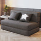 Contemporary Linen Armless Sofa Bed Slipcovered for Living Room