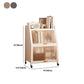Contemporary Steel Shelf Bookcase with Doors Standard Bookshelf