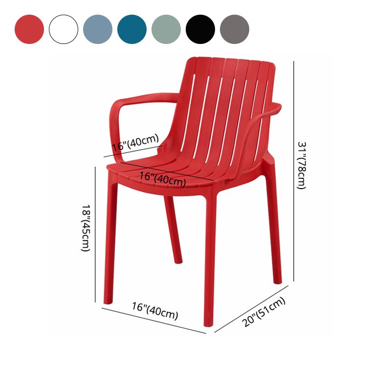 Contemporary Style Kitchen Dining Chairs Plastic Dining Stackable Arm Chairs Clearhalo ' kitchen&dining_furn' 'Dining Chairs' 'Dining Tables & Seating' 'dining_chair' 'furn' 'furn_dining_chair' 'Furniture' 'furniture_dining_chair' 'Kitchen & Dining Furniture' 'kitchen' 1200x1200_39d0d54e-8ddb-4224-9423-ce38db349cf4