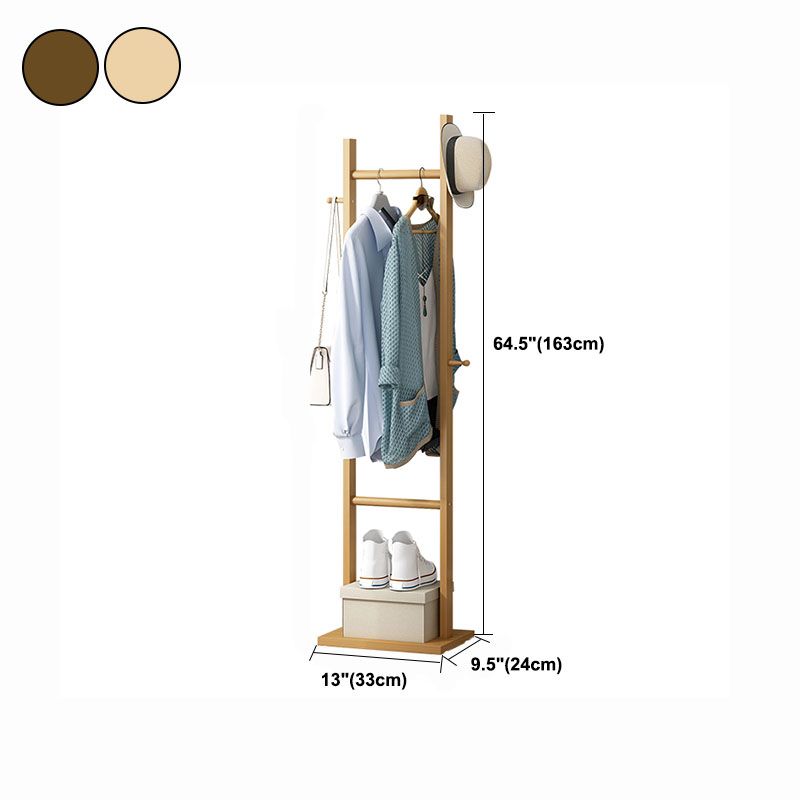 Gorgeous Free Standing Coat Rack Hanging Rail Hooks with Storage Shelf Clearhalo 'Entry & Mudroom Furniture' 'furn' 'furn_hall_tree_coat_racks' 'Furniture' 'Hall Trees & Coat Racks' 'hall_tree_coat_racks' 1200x1200_39d3c968-fe20-4929-94c7-37c25edfc8fa