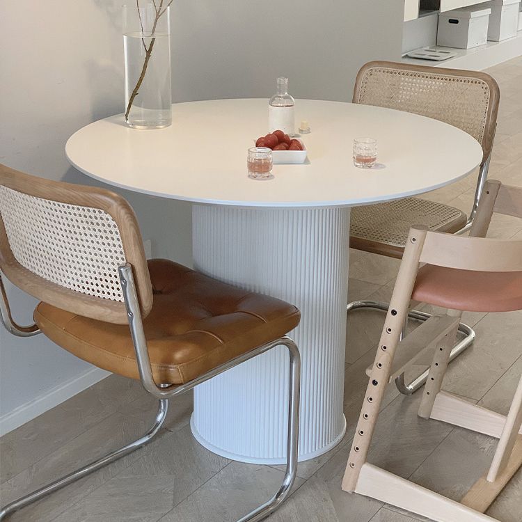 Sintered Stone Top Round Table for Restaurant Modern Kitchen Table with Pedestal Base Clearhalo ' dining_table' 'Dining Tables & Seating' 'Dining Tables' 'furn' 'furn_dining_table' 'Furniture' 'furniture_dining_table' 'Kitchen & Dining Furniture' 'kitchen&dining_furn' 'kitchen' 'kitchen_dining_table' 1200x1200_39d61998-ebde-485a-8015-95018e93fe86
