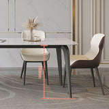 Rectangle Dining Table Set 1/5/7 Pcs White Dinette Set for Home