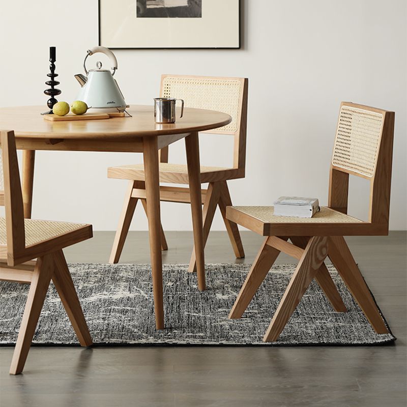 Traditional Dining Chair Wooden Open Back Side Chair for Home Clearhalo 'Dining Chairs' 'Dining Tables & Seating' 'dining_chair' 'furn' 'furn_dining_chair' 'Furniture' 'Kitchen & Dining Furniture' 1200x1200_39d6e649-fdf9-4cca-a5e6-0464c2b037b6