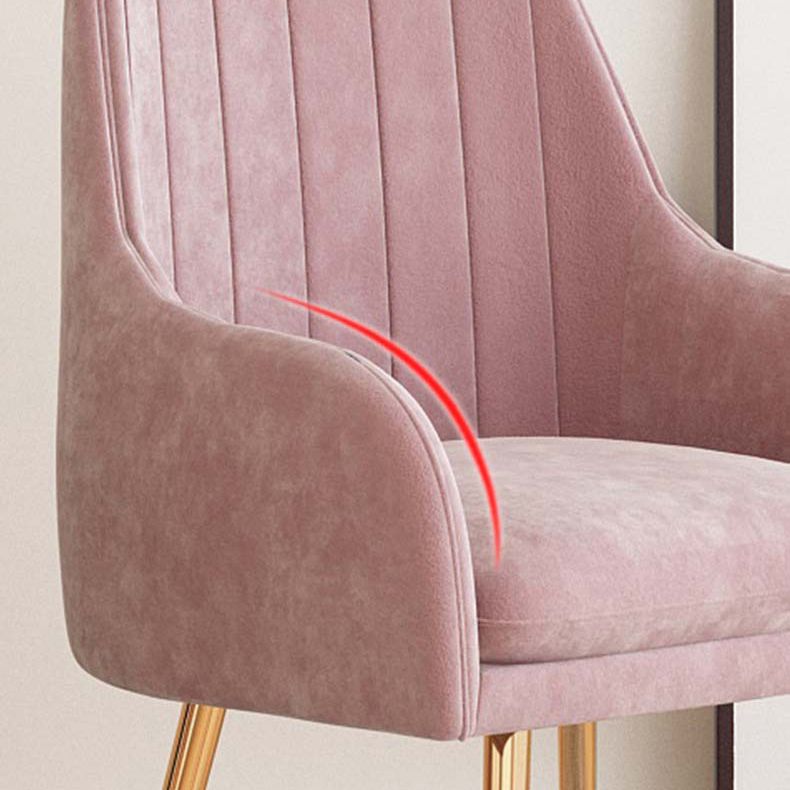 Scandinavian Style Upholstered Arm Dining Chair Solid Back Single Dining Chair for Home Clearhalo ' kitchen&dining_furn' 'Dining Chairs' 'Dining Tables & Seating' 'dining_chair' 'furn' 'furn_dining_chair' 'Furniture' 'furniture_dining_chair' 'Kitchen & Dining Furniture' 'kitchen' 1200x1200_39d74b6f-ac30-4dbf-96c9-532a99f72df5