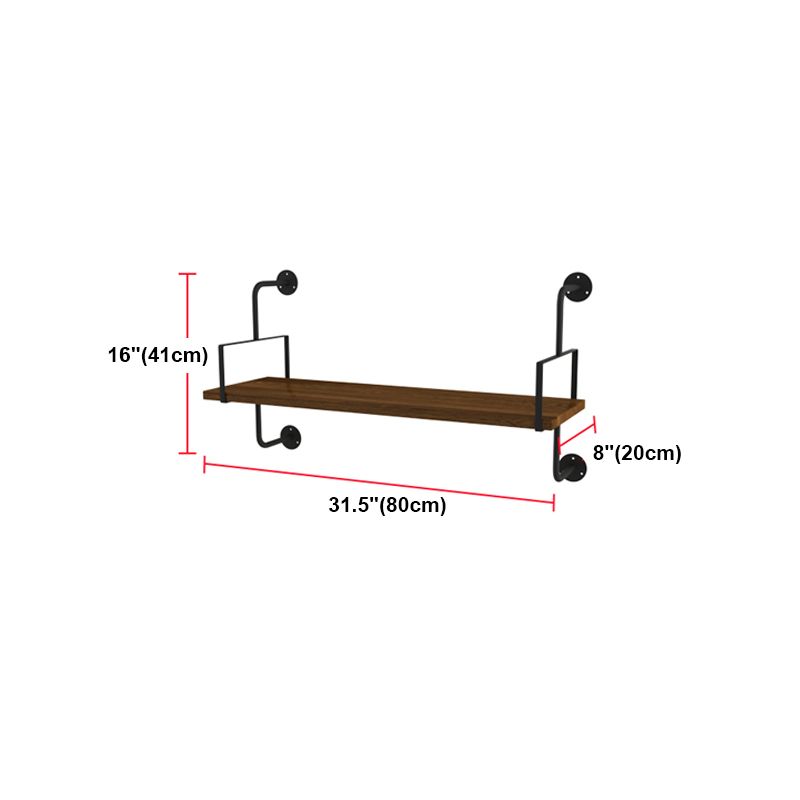 9.87"W Bookshelf Contemporary Style Wall Mounted Bookcase for Home Study Room