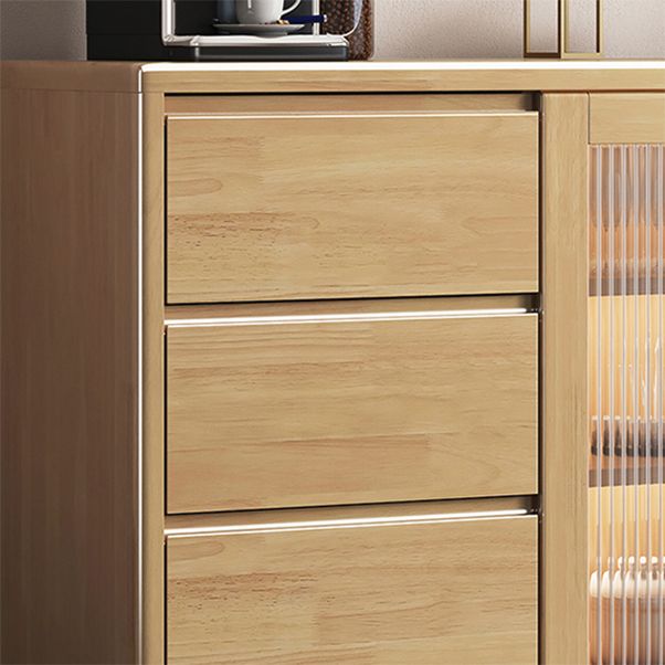 Table buffet en bois massif de style moderne.