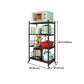 Contemporary Folding Steel Etagere Bookshelf with Caster Wheels Clearhalo 'Bookcases' 'furn' 'furn_bookcases' 'Furniture' 'furniture_bookcases' 'kitchen' 'kitchen_bookcases' 'Living Room Furniture' 'Office Furniture' 1200x1200_39da81af-a3e3-487d-bbc8-9a1d879f9694