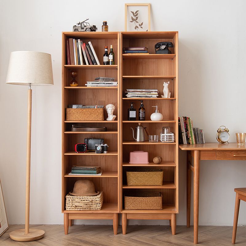 Estantería de estilo moderno Estantería trasera cerrada de madera maciza estándar con estantes