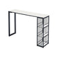 Industrial Style 1/2/3 Pieces Bar Table Set Rectangle Bar Table with Metal Stools Clearhalo 'Bar Furniture' 'furn' 'furn_home_bar_bar_sets' 'Furniture' 'Home Bars & Bar Sets' 'home_bar_bar_sets' 'Kitchen & Dining Furniture' 1200x1200_39dac7cd-106b-47b2-a0ed-0f03166c609c