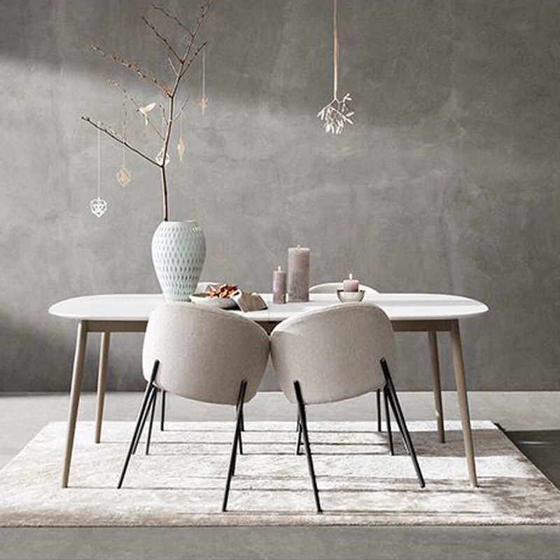 18.90" Wide Scandinavian Style Single Sofa Chair Fixed Back Armless Chair