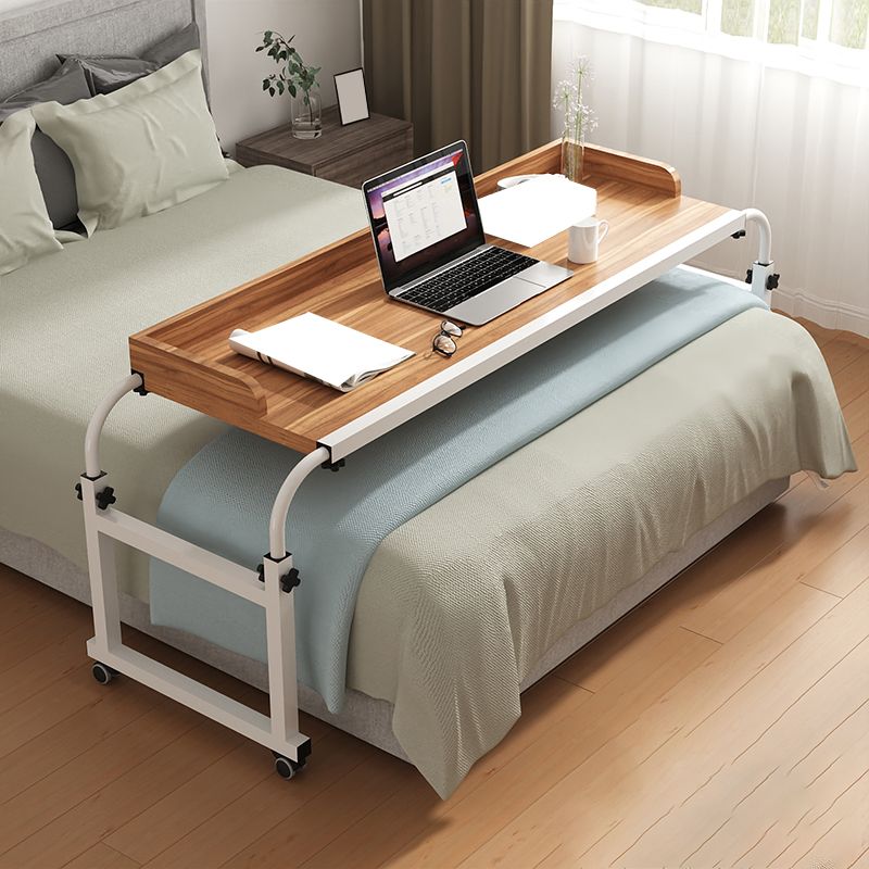 Adjustable Height Computer Desk Bedroom Office Desk with Caster Wheels Clearhalo 'furn' 'furn_office_desk' 'Furniture' 'Office Desks' 'Office Furniture' 'office_desk' 1200x1200_39daf435-a61d-491f-abde-1b875b7e178a